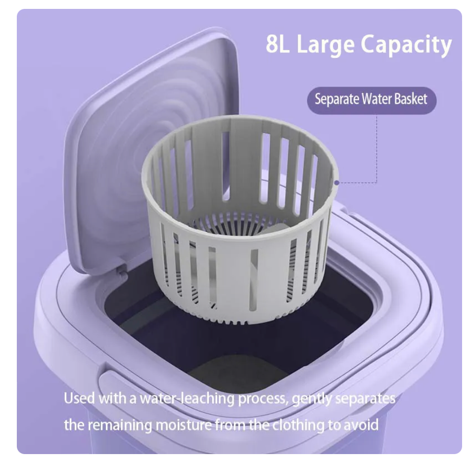 WhipWasher - The Portable Washer & Dryer Purple